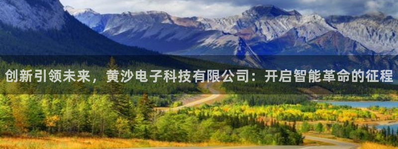创新引领未来，黄沙电子科技有限公司：开启智能革命的征程