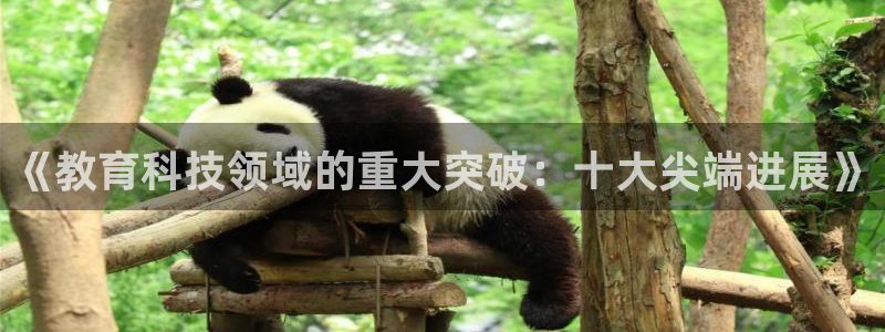 《教育科技领域的重大突破：十大尖端进展》